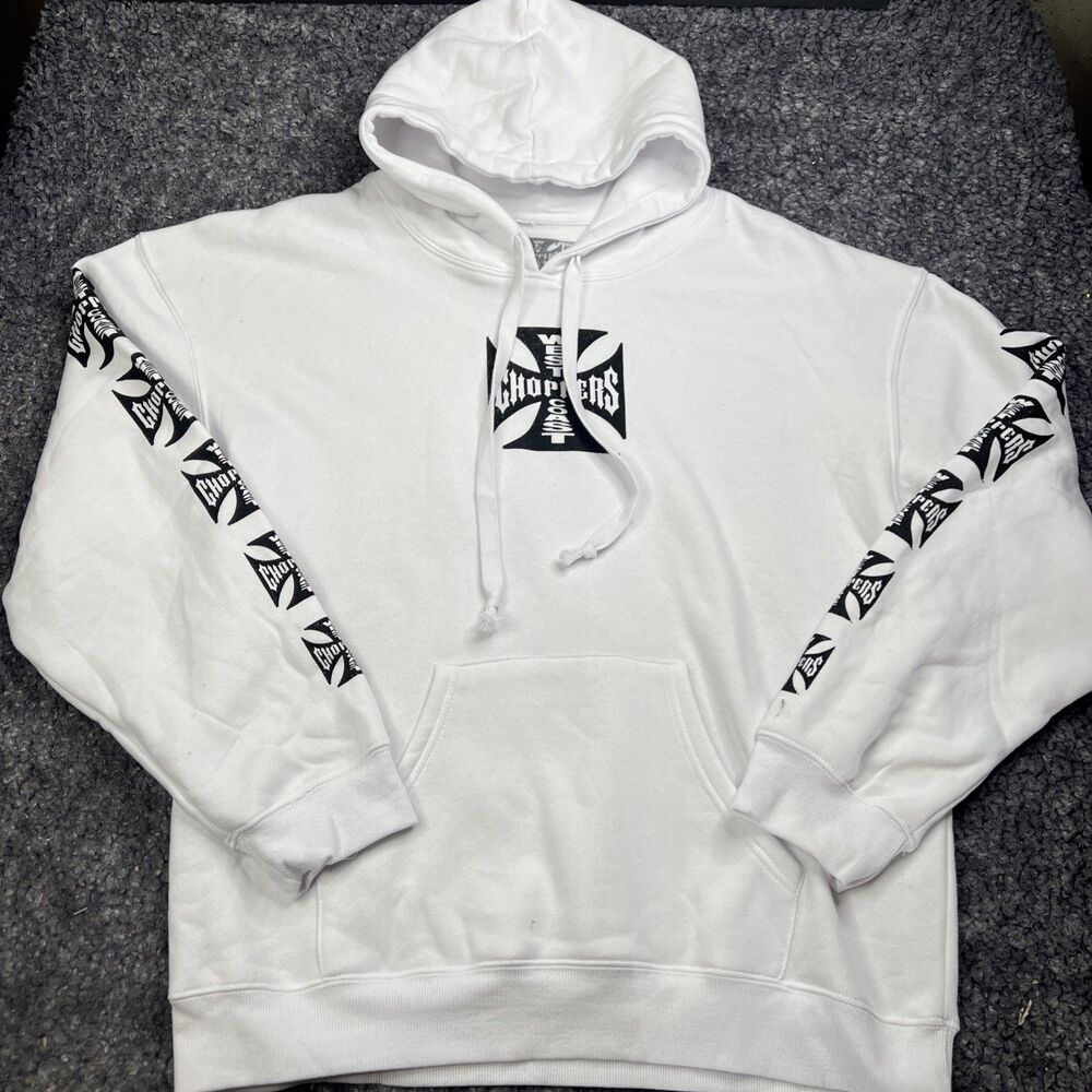 West Coast Choppers Hoodie Sweatshirt Men’s Size XL - White NWOT